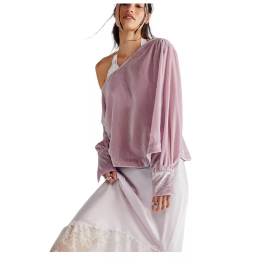 Free People Justina velvet top